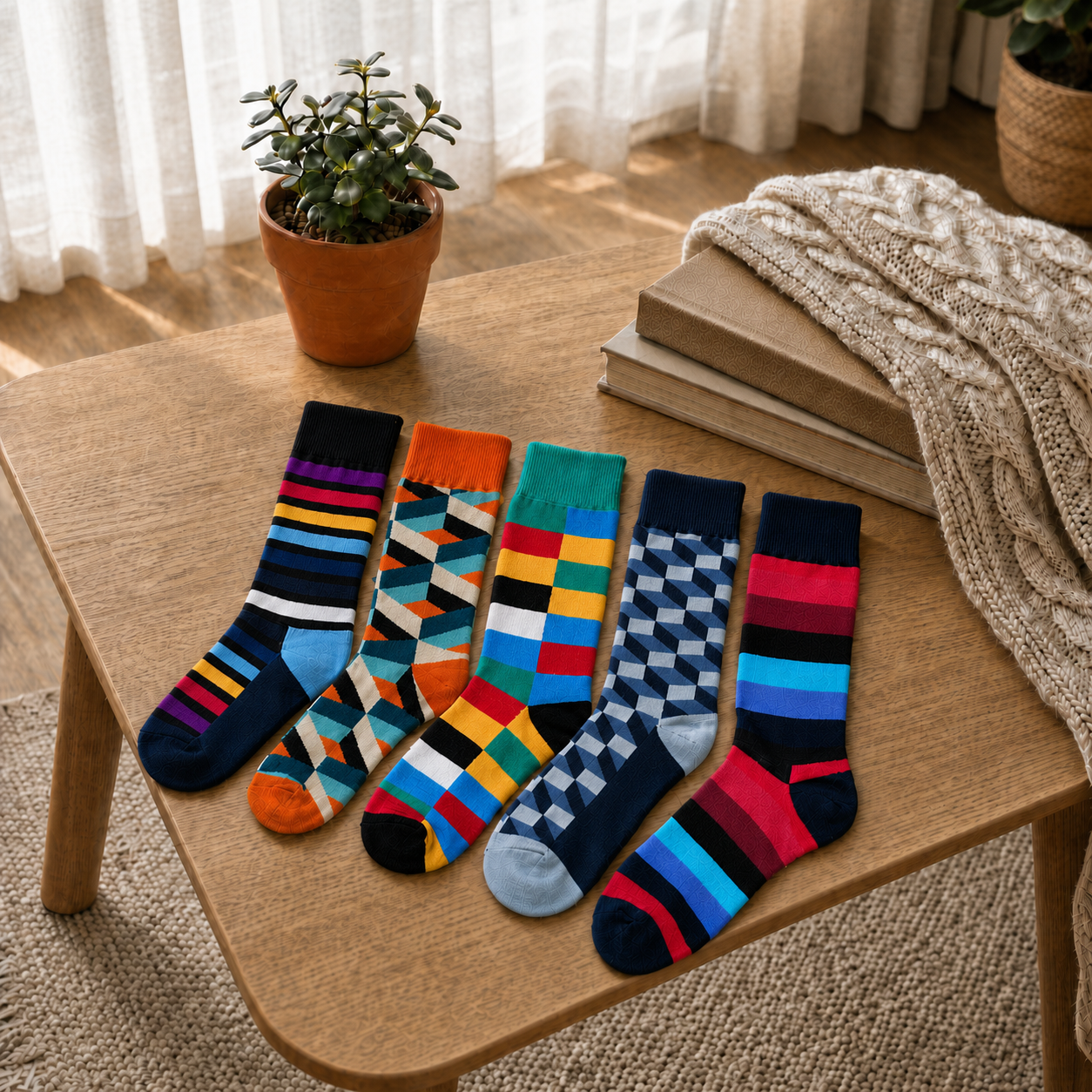 The Momentum Pack: 5-Pair Crew Socks
