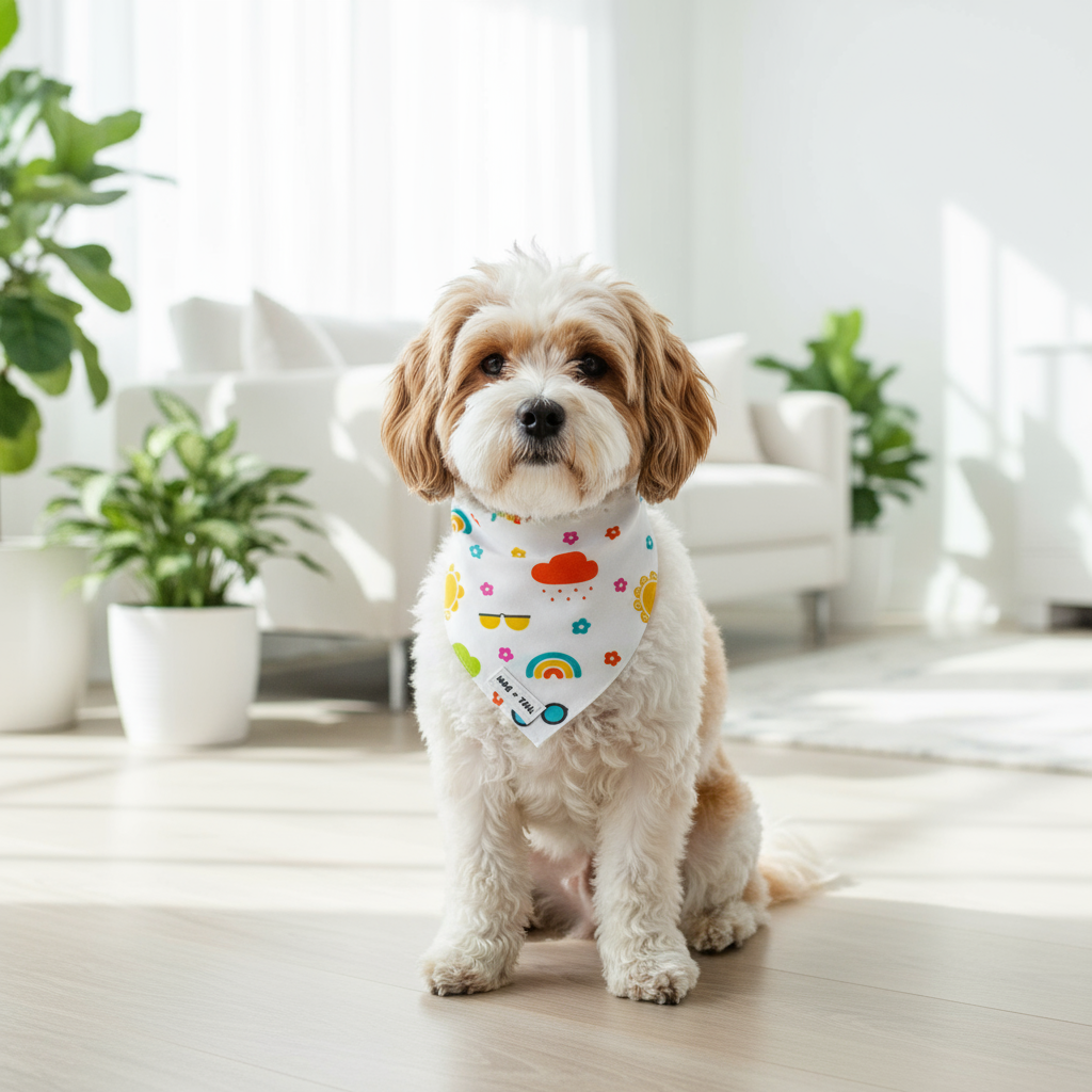 Reversible Tie-On Dog Bandanas