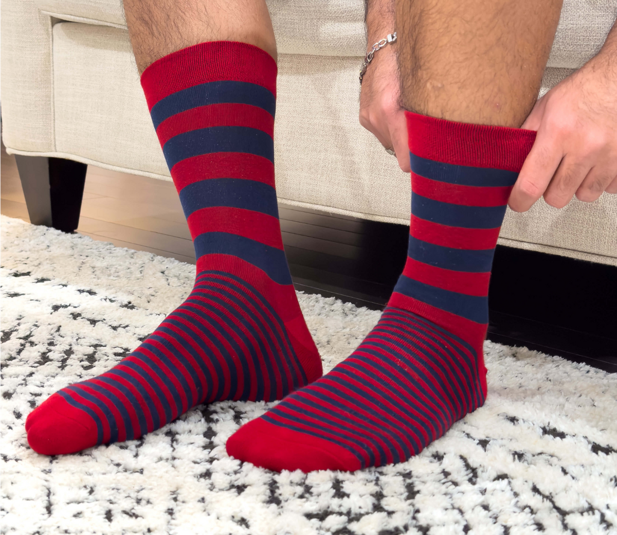 ModSoles Socks Adorned with Rainbow Stripes