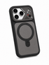 ArcStand Magnetic iPhone Case in Obsidian – angled back view with magnetic ring stand | ModSoles