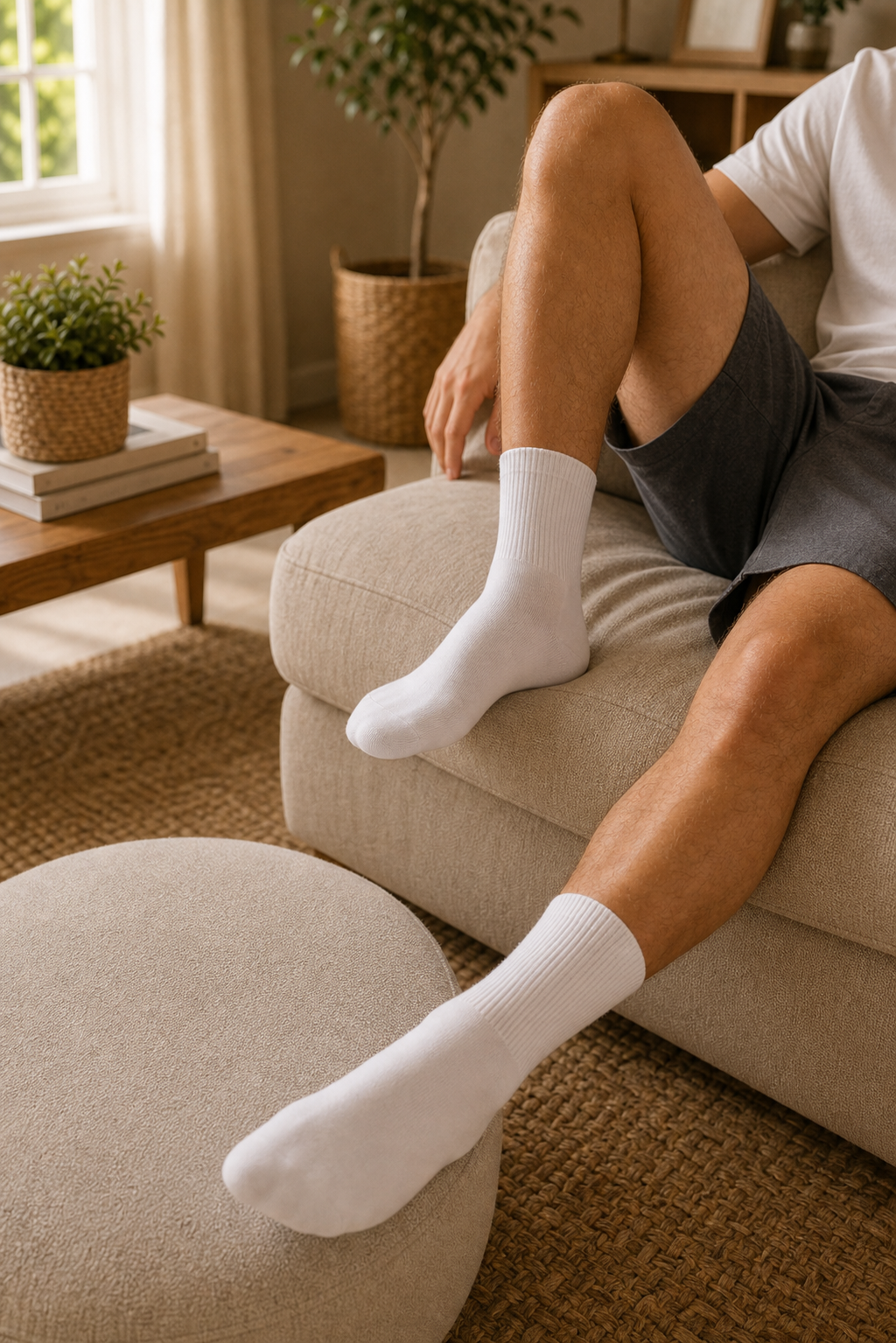 The Foundation Pack: 5-Pair Solid Crew Socks