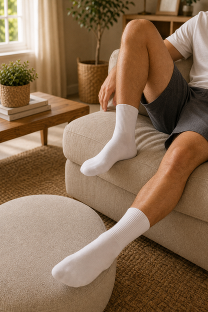The Foundation Pack: 5-Pair Solid Crew Socks