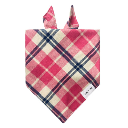 Reversible Plaid Dog Bandanas