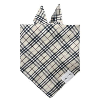 Reversible Plaid Dog Bandanas