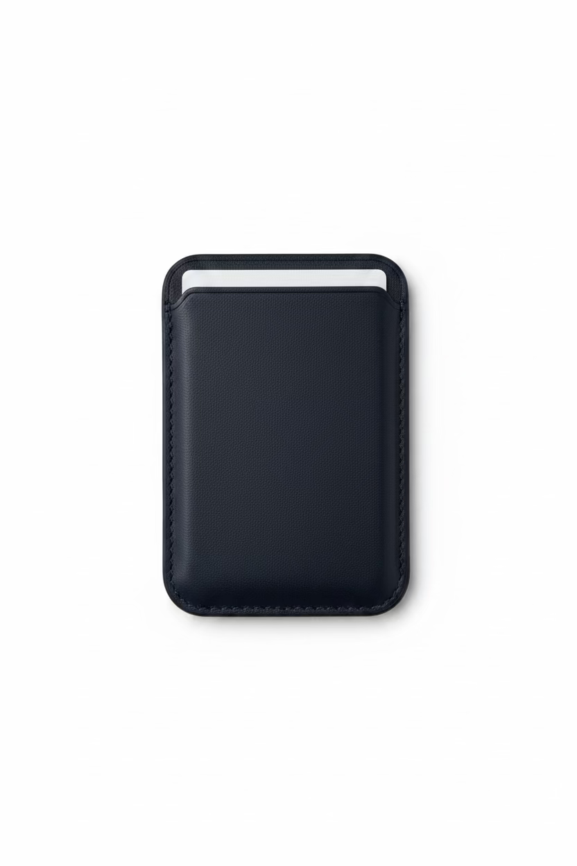 ModSoles MagSafe Card Wallet Deep Marine – slim vegan leather magnetic iPhone wallet 