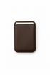 ModSoles MagSafe Card Wallet Khaki – slim vegan leather magnetic iPhone wallet front view