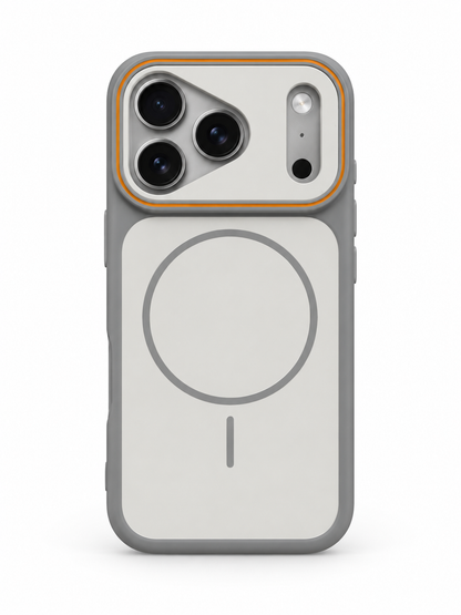 ModSoles DuoTone Magnetic iPhone Case in Cream – dual-tone MagSafe case with contrast trim for iPhone 15, 16 &amp; 17