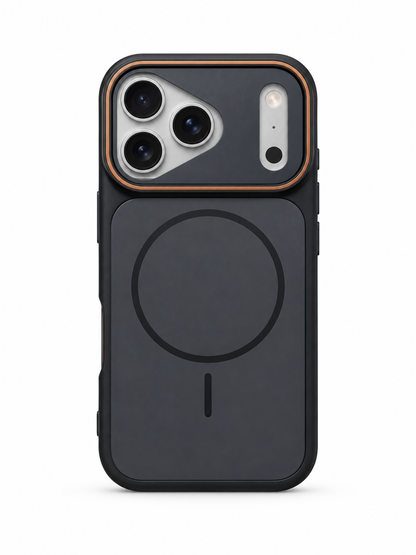 ModSoles DuoTone Magnetic iPhone Case in Obsidian Black – dual-tone MagSafe case with contrast trim for iPhone 15, 16 &amp; 17