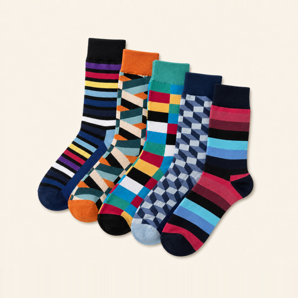 The Momentum Pack: 5-Pair Crew Socks