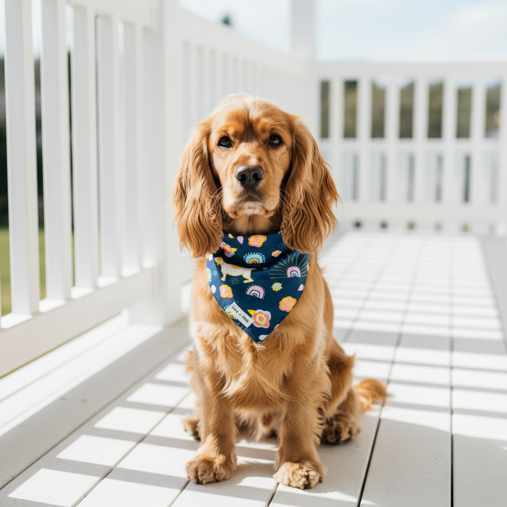 Reversible Tie-On Dog Bandanas
