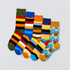 Signature Pack crew socks bundle featuring Olive Pine, Amber Pine, and Ocean Burst